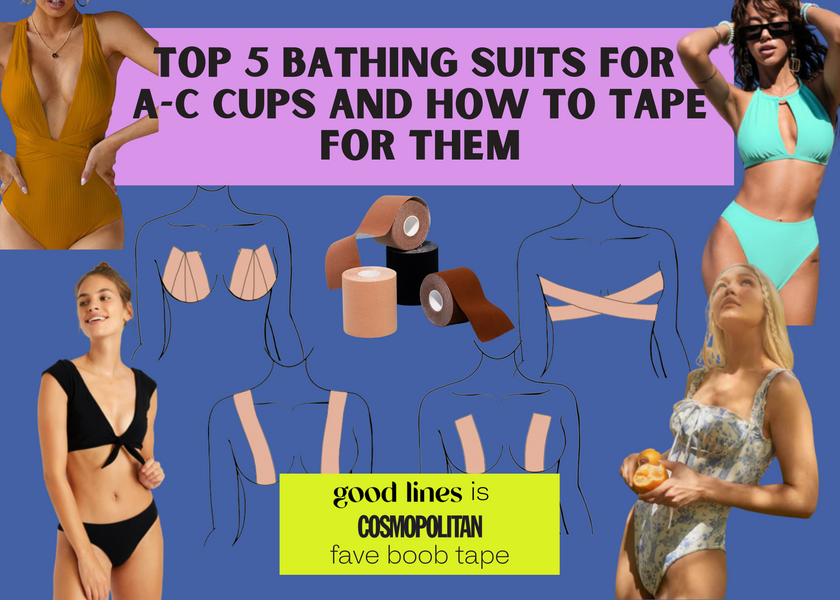 Top 5 bathing suits for A-C+ cups and how to tape for them