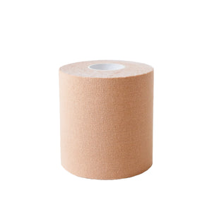 Beige boob tape roll front view.