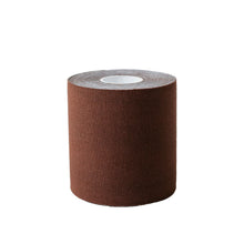 Load image into Gallery viewer, Dark brown boob tape roll front view.