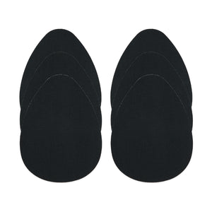 Classic cut black boob tape pre-cut tear drop shape available in three shades and three sizes.